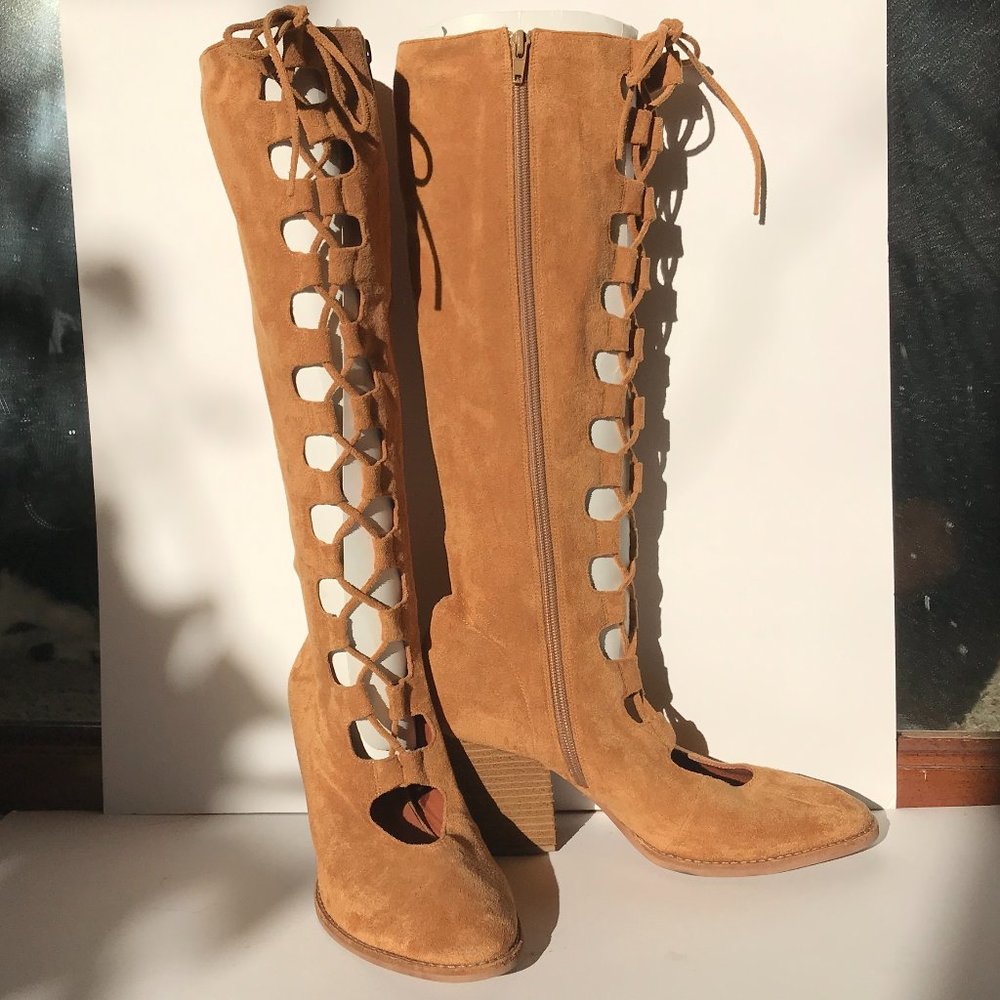 Jeffery Campbell Indio Vegan Lace Up Boot 9